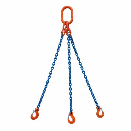 STARKE Chain Sling, 5/16in, G100, Sling Hook, 3 ft SCSG100516-3LS-3